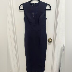 NWT Ted Baker Women Navy Blue Pencil Dress